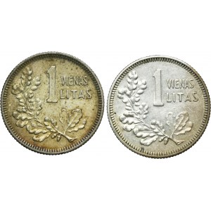 Lot, Lithuania, 1 Litas 1925 (2 pcs.)