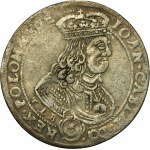 John II Casimir, 1/4 Thaler Krakau 1668 TLB - UNLISTED, POLON