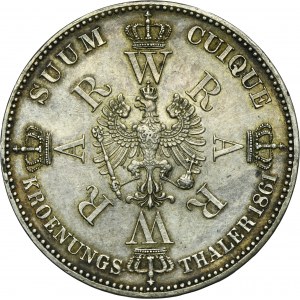 Germany, Kingdom of Prussia, Wilhelm I, Crown Thaler Berlin 1861