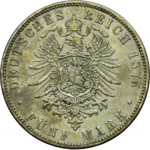 Germany, City of Hamburg, 5 Mark 1875 J