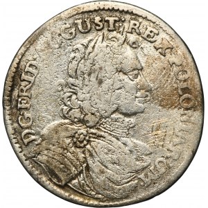 August II the Strong, 1/3 Thaler (1/2 guldena) Drezno 1703 ILH - RARE