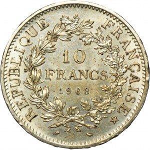 France, V Republic, 10 Francs Paris 1968
