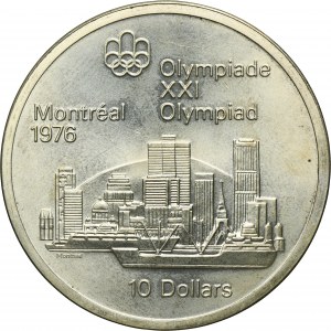 Canada, Elizabeth II, 10 Dollars Ottawa 1973 - Montreal Skyline