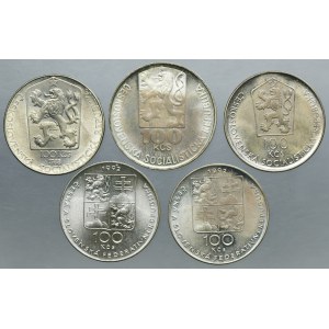 Lot, Czechoslovakia, 100 Korun Kremnitz (5 pcs.)