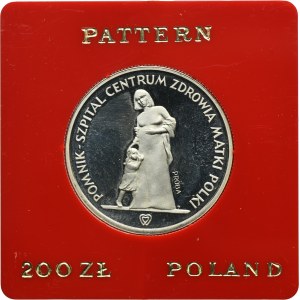 PRÓBA, 200 złotych 1985 Pomnik-Szpital Centrum Zdrowia Matki Polki