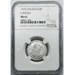 Germany, Kingdom of Prussia, Friedrich II, 6 Groschen Königsberg 1757 E - NGC MS62