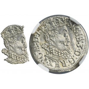 Sigismund III Vasa, 3 Groschen Riga 1619 - NGC MS63 - RARE