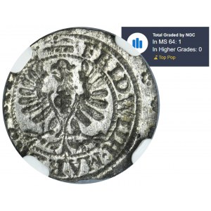Duchy of Prussia, Friedrich Wilhelm, Schilling Königsberg 1653 - NGC MS64