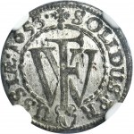 Duchy of Prussia, Friedrich Wilhelm, Schilling Königsberg 1653 - NGC MS64