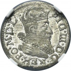 Sigismund III Vasa, Groschen Vilnius 1625 - NGC MS63