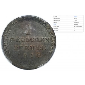 Germany, Kingdom of Prussia, Friedrich Wilhelm III, Groschen Berlin 1810 A - PCGS MS64 BN