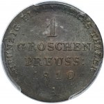 Germany, Kingdom of Prussia, Friedrich Wilhelm III, Groschen Berlin 1810 A - PCGS MS64 BN