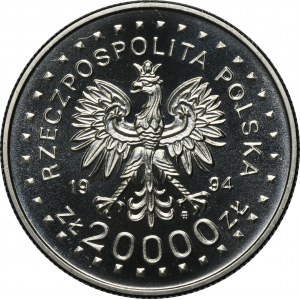 NIKIEL SAMPLE, 20,000 zloty 1994 200th anniversary of the Kosciuszko Uprising