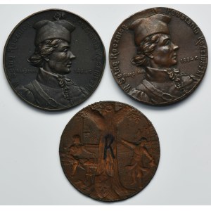 Lot, Medal on the 100th Anniversary of the Kosciuszko Uprising (3 pcs.)