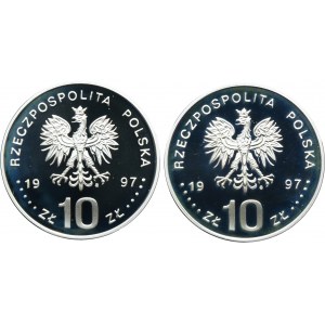 Súprava, 10 zlatých 1997 Paweł Edmund Strzelecki (2 ks)