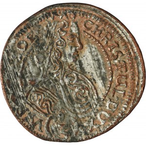 Silesia, Duchy of Oels, Chrustian Ulrich, 3 Kreuzer Oels 1702 CVL - FORGERY