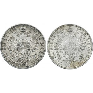 Lot, Austria, Franz Joseph I, 1 Floren Wien (2 pcs.)