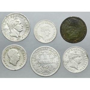 Lot, Germany, Mix coins and Rechenpfennig (6 pcs.)