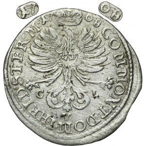 Silesia, Duchy of Oels, Karl Friedrich, 3 Kreuzer Oels 1708 CVL - UNLISTED