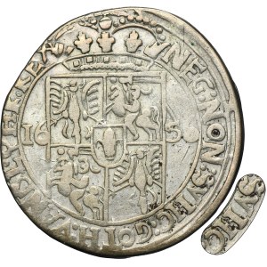 John II Casimir, 1/4 Thaler Lviv 1656 - RARE, SVHC error
