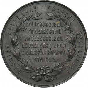 Medal 25 years of the Galician Pharmaceutical Society 1894 - RARE