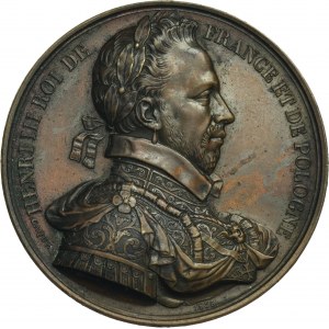 Henry III of France, Medal of the entourage of French kings 1835