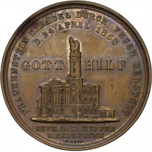 Silesia, Frankenstein, Medal from the destruction of the city 1858