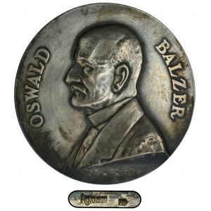 Medal Oswald Balzer 1927 - RARE, SILVER