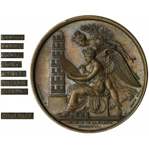 Napoleon Bonaparte, Medal conquest of Silesia in 1807 - RARE