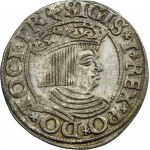Sigismund I the Old, Groschen Danzig 1535 - PR - VERY RARE, inverted trefoil