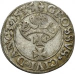 Sigismund I the Old, Groschen Danzig 1535 - PR - VERY RARE, inverted trefoil