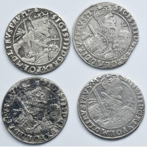 Lot, Sigismund III Vasa, 1/4 Thaler Bromberg 1621-1623 (4 pcs.)
