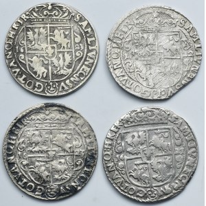 Lot, Sigismund III Vasa, 1/4 Thaler Bromberg 1621-1623 (4 pcs.)