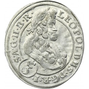 Silesia, Habsburg rule, Leopold I, 3 Kreuzer Oppeln 1701 FN