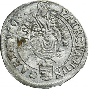 Hungary, Leopold I, 3 Kreuzer Kremnitz 1693 KB