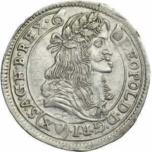 Hungary, Leopold I, 15 Kreuzer Kremnitz 1681 KB