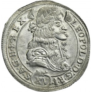 Hungary, Leopold I, 15 Kreuzer Kremnitz 1686 KB