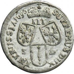 Germany, Brandenburg-Prussia, Friedrich III, 3 Groschen Königsberg 1696 SD