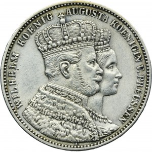 Germany, Kingdom of Prussia, Wilhelm I, Crown Thaler Berlin 1861