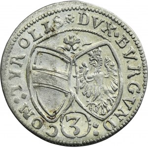 Austria, Ferdinand Karl, 3 Kreuzer Hall 1650
