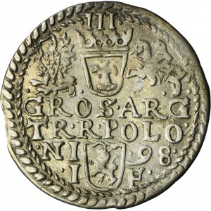 Sigismund III Vasa, 3 Groschen Olkusz 1598