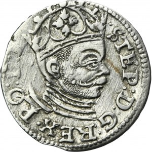 Stephen Bathory, 3 Groschen Riga 1585