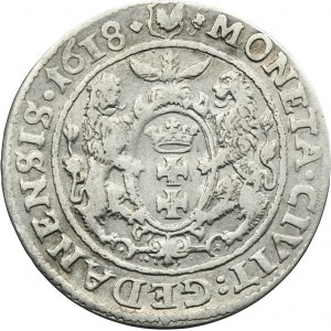 Sigismund III Vasa, 1/4 Thaler Danzig 1618 SA