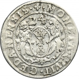 Sigismund III Vasa, 1/4 Thaler Danzig 1624/3 - PR•