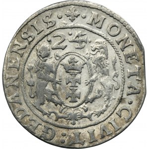Sigismund III Vasa, 1/4 Thaler Danzig 1624/3 - PR•