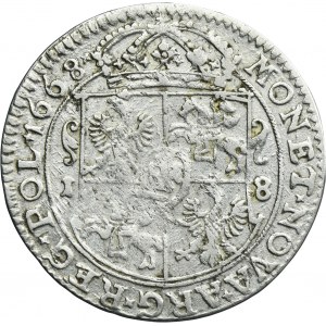 John II Casimir, 1/4 Thaler Bromberg 1668 TLB