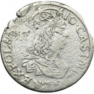 John II Casimir, 6 Groschen Krakau 1660 TLB - RARE