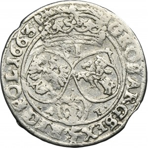 John II Casimir, 6 Groschen Bromberg 1663 AT