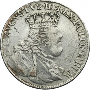 Augustus III of Poland, 1/4 Thaler Leipzig 1754 EC