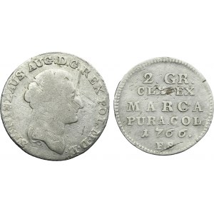 Lot, Poniatowski, 2 Groschen and Zloty (2 pcs.)